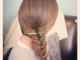 Crazy but Easy Hairstyles Yarn Extension Fishtail Braid