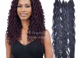 Crochet Hairstyles Cost 2019 24 Roots Synthetic Wavy Faux Locs Curly Crochet Hair Faux Lock