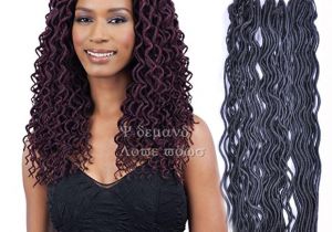 Crochet Hairstyles Cost 2019 24 Roots Synthetic Wavy Faux Locs Curly Crochet Hair Faux Lock