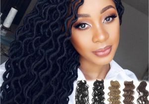 Crochet Hairstyles Cost 24 Strands Pcs Faux Locs Curly Crochet Braids soft Locks Hair 20