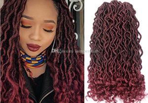 Crochet Hairstyles Dreads 2018 Faux Locs Curly Crochet Hair 24strands Pack Synthetic