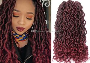 Crochet Hairstyles Dreads 2018 Faux Locs Curly Crochet Hair 24strands Pack Synthetic