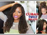 Crochet Hairstyles with Cuban Twist Hair Tutorial & Styling W Freetress Equal Cuban Twist Hair