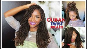 Crochet Hairstyles with Cuban Twist Hair Tutorial & Styling W Freetress Equal Cuban Twist Hair