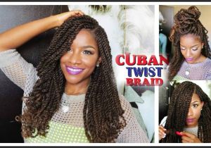 Crochet Hairstyles with Cuban Twist Hair Tutorial & Styling W Freetress Equal Cuban Twist Hair