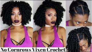 Crochet Hairstyles without Cornrows 3 Part Vixen Braidless Crochet Flip Over Method No Cornrows No