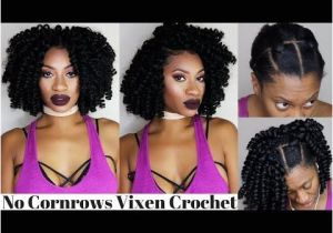 Crochet Hairstyles without Cornrows 3 Part Vixen Braidless Crochet Flip Over Method No Cornrows No
