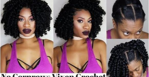 Crochet Hairstyles without Cornrows 3 Part Vixen Braidless Crochet Flip Over Method No Cornrows No