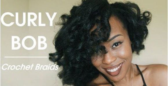 Crochet Hairstyles Youtube Styling Crochet Braids Curly Voluminous Bob