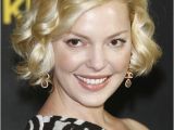 Curling A Bob Haircut Katherine Heigl Hairstyle Shiny Short Curly Bob Haircut