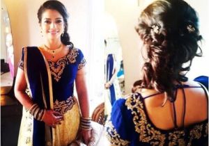 Curls Hairstyle On Lehenga Loose Bun Hairstyle for Lehenga Choli Lehenga Hairstyles