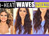 Curls Hairstyles for Medium Length Hair without Heat Overnight Selena Gomez No Heat Curls Videotutorial