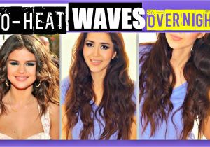 Curls Hairstyles for Medium Length Hair without Heat Overnight Selena Gomez No Heat Curls Videotutorial