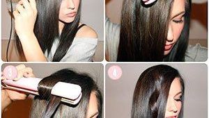 Curls Hairstyles Using Straightener Curl Hair with Flat Iron Curling with Straightener Hacks How to