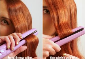 Curls Hairstyles Using Straightener Easy Flat Iron Waves Tutorial Hair Short to Medium