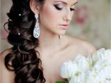 Curls to One Side Wedding Hairstyles Wedding Hair E Side Back