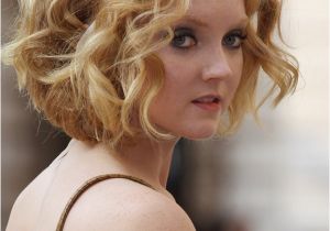 Curly Bob Wedding Hairstyles Lily Cole Romantic Short Wavy Curly Bob Hairstyle for