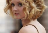 Curly Bob Wedding Hairstyles Lily Cole Short Haircut Romantic Short Curly Bob