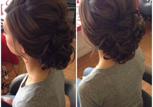 Curly Bun Prom Hairstyles Curly Bun Low Curly Bun Updo Bridal Hair Wedding Hair Prom Hair