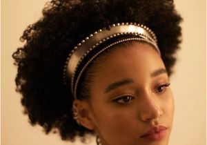 Curly Hair Headband Hairstyles Amandla Stenberg Black Haired Character Inspiration