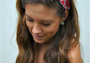 Curly Hair Headband Hairstyles Pin Up Headband Rockabilly Wired Fabric Dolly Bow Chevron Via Etsy