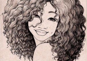 Curly Hairstyles Drawing Pin by Alesia Leach On Black and White Sketches