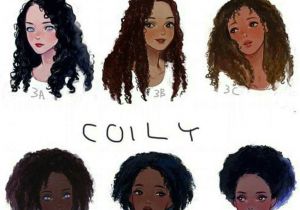 Curly Hairstyles Drawing She S A 3b and Her Hairs Brown
