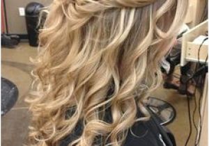 Curly Hairstyles for Prom Half Up Half Down Twist 15 Best Curly Half Up Half Down Images