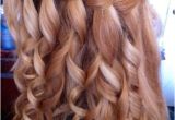 Curly Hairstyles Graduation Waterfall Braid for Curly Hair