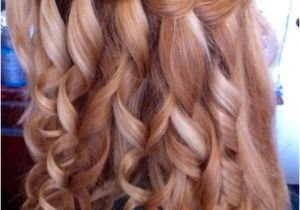 Curly Hairstyles Graduation Waterfall Braid for Curly Hair