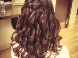 Curly Hairstyles Graduation Waterfall Braid Prom Hair Hair You Doin Pinterest