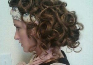 Curly Hairstyles Pinned to the Side the Side Curls and Pin Curls