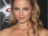 Curly Hairstyles Pulled Back Dianna Agron Hair