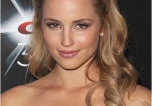 Curly Hairstyles Pulled Back Dianna Agron Hair