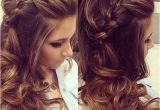 Curly Hairstyles to the Side for Prom Braided Hairstyles with Curls Prom Long Hairstyle Ideas