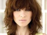 Curly Hairstyles with Bangs 2019 154 Best Curly Shag with Bangs Images In 2019