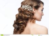 Curly Hairstyles with Hair Clips Curly Hairstyle Stock Photo Image Of Female Coiffure