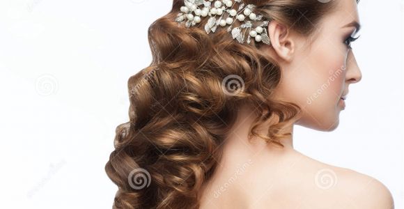 Curly Hairstyles with Hair Clips Curly Hairstyle Stock Photo Image Of Female Coiffure