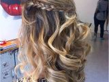 Curly Half Updo Hairstyles for Prom 31 Half Up Half Down Prom Hairstyles