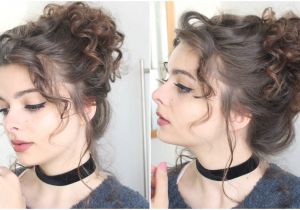 Curly Loose Bun Hairstyles Giant Messy Curly Bun Loepsie