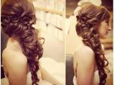 Curly Prom Hairstyles for Long Hair to the Side Curly Braid for Long Hair