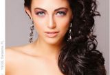 Curly Prom Hairstyles for Long Hair to the Side Curly Side Ponytail Prom Hairstyles