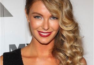 Curly Prom Hairstyles for Long Hair to the Side Side Swoop Curly Styles