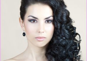 Curly Side Hairstyles for Wedding Curly Hairstyles Pinned to the Side Latestfashiontips