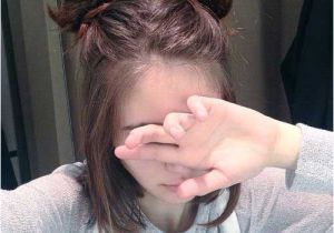 Cute 2 Bun Hairstyles Cute Bun Hairstyle for Short Hair Ombré Hair Pinterest