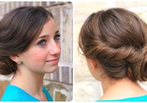 Cute and Easy Hairstyles for Homecoming Easy Twist Updo Prom Hairstyles
