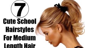 Cute and Easy Hairstyles for School for Medium Length Hair 7 Cute School Hairstyles for Medium Length Hair