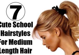 Cute and Easy Hairstyles for School for Medium Length Hair 7 Cute School Hairstyles for Medium Length Hair