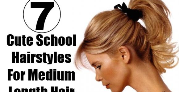 Cute and Easy Hairstyles for School for Medium Length Hair 7 Cute School Hairstyles for Medium Length Hair
