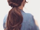 Cute and Easy Ponytail Hairstyles for School Twisted Pony Hair In 2018 Pinterest
